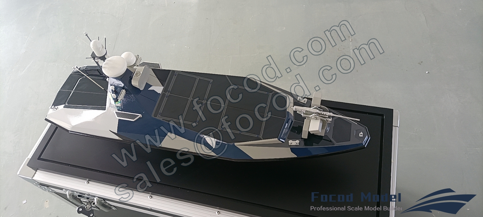 custom made model of Unmanned Surface vessel